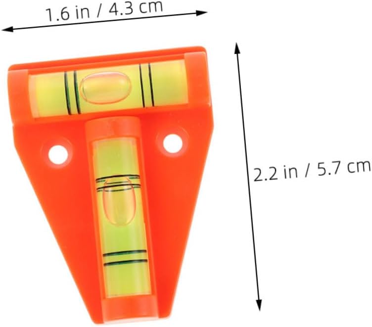 Unomor 6pcs Mini Bubble Level Gauge for RV Campers DIY Projects Durable Plastic Lightweight - Image 2